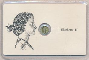 DN. II. Erzsébet modern mini Au pénz 0.333 minőségű T:BU Eredeti vákuum díszcsomagolásban! ND. Elisabeth II modern mini Au(0.333) coin C:BU