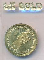 DN. "San Marini" modern mini Au pénz 0.333 minőségű T:BU Eredeti vákuum csomagolásban! / ND. "San MArini" modern mini Au(0.333) coin C:BU