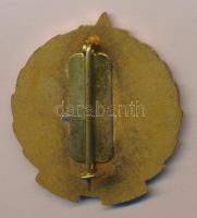 ~1965. "Munkásőr Kiváló Parancsnok" zománcozott aranyozott kitüntető jelvény T:1 dísztokba...