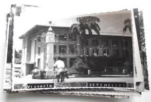 37 db modern képeslap a Seychelles-szigetekről, majdnem mind fekete-fehér