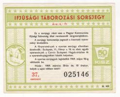 1969 Ifjúsági táborozási sorsjegy