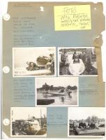 1936 Balaton, Siófoki motorcsónak verseny, sok érdekes fotóval kartonon, belépők jegyek