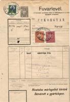 1931 Vasúti fuvarlevél 3db okmánybélyeggel