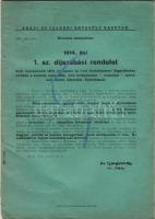 1914 Aradi és Csanádi Egyesült Vasutak 1. sz. díjszabása