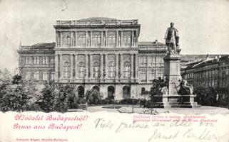 1899 Budapest V. MTA, Széchenyi-szobor (EK)