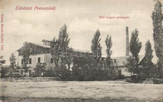 Poroszló első magyar gombgyár (EK)