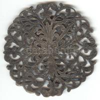 Ezüstözött egyiptomi dísz Nofertiti portréjával / 
Silver plated plaque with Nefertiti's portra...