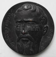 Farkas István D. (1915-2005): Michelangelo, bronz plakett, jelzett, jó állapotban 9 cm