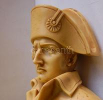 cca 1970 Napóleon-büszt, elefántcsont-utánzat / 
Napoleon bust, faux ivory 26x17x10cm