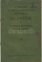 1915 A Temesvári Turul cipőgyár Rt. jelentése