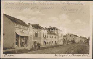 Nagyatád Széchenyi tér, Korona Szálló, Krammer Sándor divatáruháza