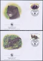 WWF Lutreola set 4 FDC WWF Nerc sor 4 FDC-n
