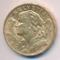 Svájc 1930B 20Fr Au (6,452g) T:2
Switzerland 1930B 20 Francs Au (6,452g) C:XF