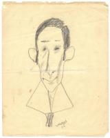 Jelzés nélkül: 3db karikatúra klf technikával és méretben