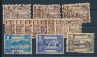 1931 Konzuli illeték bélyeg tétel: 10x 5ARP + 1ARP + 2ARP + 10ARP