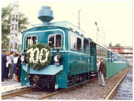 2db HÉV-témájú nagyméretű színes fotó 18x24/19,5x29cm