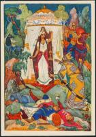 12 db modern, orosz motívumlap, meseillusztrációk, mind használatlan és jó állapotba van