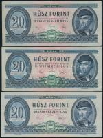 1965. 20Ft + 1969. 20Ft + 1975. 20Ft T:II,I-