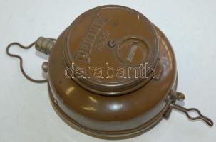 1934 Pertrix No 647 Wermacht katonai jelzőlámpa (piros,zöld,sima) hátul D.R.G.M. jelzéssel, korának megfelelő állapotban / Wermacht military pilo-lamp