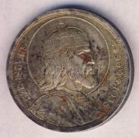 1938. 5P Ag "Szent István" T:2 patina