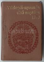 Minikönyv: A Telegdi-nyomda első naptára 1579, bev. Haiman György. Bp., 1989, k.n. Műbőr kötésben (kisebb sérülésekkel), sorszámozva (85/2000)