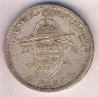1938. 5P Ag "Szent István" T:2 ph.