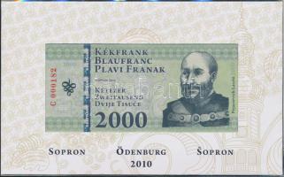 Sopron 2010. 2000 Kékfrank "C 000182" díszcsomagolásban T:I