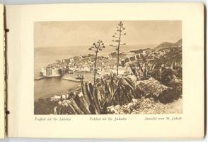 cca 1930 Dubrovnik 12 lapot tartalmazó képes füzet 3 nyelven (gerinc sérült) / Dubrovnik picture boo...