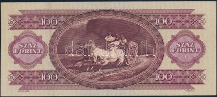 1984. 100Ft fordított hátlapi alapnyomattal T:II-/III