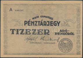 1946 10.000AP pénztárjegy sorszám és felirat nélkül! T:III