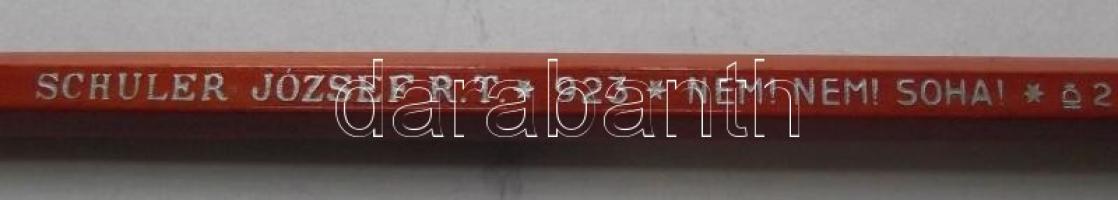 Schuler József Nem, Nem, Soha irredenta ceruza eredeti doboza jó állapotban. Tolltartónak is használ...