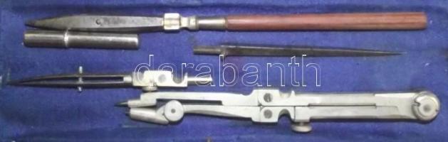 6 részes hiánytalan körzőkészlet / compasses