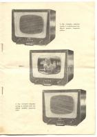 ~1950 Orion At 501 típusú Orion televízióhoz való használati útmutató