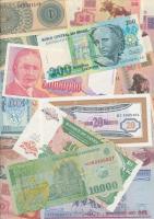 Vegyes világpénz tétel, magyar és külföldi bankjegyekkel, összesen 55db! T:I-IV
Mixed Hungarian and ...