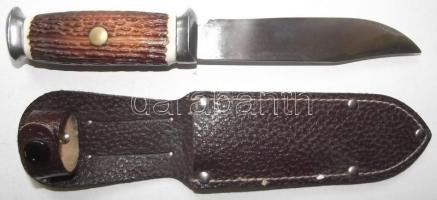 Vadászkés, bőrtokban / Hunter-knife 24 cm