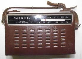 Sokol rádió, bőrtokjában