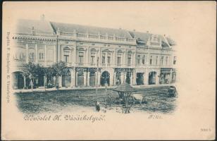 Kézdivásárhely Main square, Shop of Wertan brothers, Shop of K. Csiszár József, Shop of Sera Imre (EK)