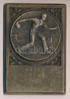 1939. "MÁVÁG T.T.K." Br plakett (58x38mm) T:2