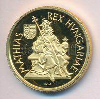 1990. 5000Ft Au "Mátyás király" (0.986/6.982g) T:PP Csak 10.000db! Dísztokban.
Hungary 199...