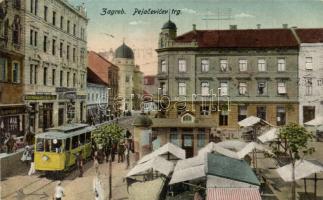 Zagreb Pejacevic square, tram