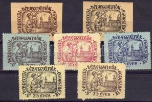 1950 25 éves a debreceni bélyeggyüjtő egyesület 7 klf levélzáró