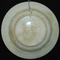 cca 1900 "Éljen Kossuth Lajos" felirattal és virágokkal díszített Apátfalva kerámia falitá...