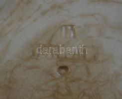 cca 1900 "Éljen Kossuth Lajos" felirattal és virágokkal díszített Apátfalva kerámia falitá...