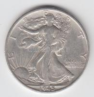 Amerikai Egyesült Államok 1945S. 1/2$ Ag "Walking" T:2-/3 USA 1945S. 1/2 Dollar Ag "Walking" C:VF/F