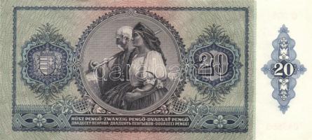 1941. 20P "005" (3x) egymás utáni sorszámmal! T:I- apró sarokkopás