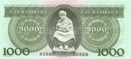 1983. 1000Ft "A" (3x) egymás utáni sorszámmal T:I (apró papírkopás)