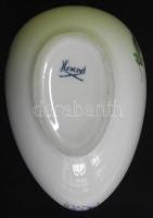 Kézzel festett tojás alakú jelzett Herendi porcelán bonbonier hibátlan állapotban /
Handpainted numb...