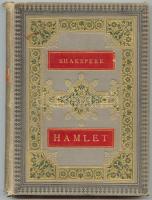 William Shakespeare: Hamlet, dán királyfi. Ford. Arany János. Bp., 1882, Ráth Mór. Kiadói díszes, aranyozott egészvászon kötésben, aranyozott lapszélekkel. A gerinc sérült, a borító levált, belül jó állapotú