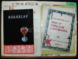 cca 1920-1960 18 darabos magyar étlap gyűjtemény / collection of menus