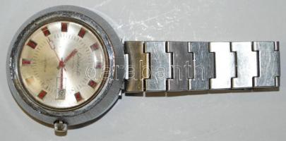 Glashütte Spezimatic 26 Rubis NDK nemesacél, víz- és ütésálló, mechanikus férfi karóra, jól jár /  &lt;br/&gt;GDR mechanic, stainless steel man&#039;s wristwatch, works well